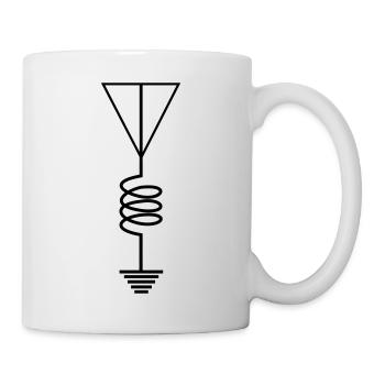 Logo Amateurfunk - Tasse - Weiß - Rechts