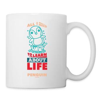 All I Need To Learn About Life Penguin - Mug - white - Right