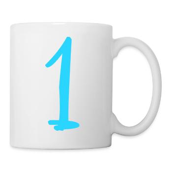 1 YEAR. 1ST ANNIVERSARY. BIRTHDAY 1 YEAR. 1 - Mug - white - Right