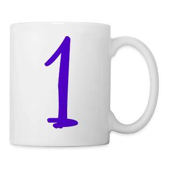 1 JAHR. 1. JUBILÄUM. GEBURTSTAG 1 JAHR. GEBURTSTAG - Tasse - Weiß - Rechts