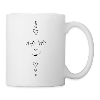 Smile and love yourself - Tasse - Weiß - Rechts