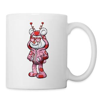 Cute Valentine's Day Teddy Bear - Mug - white - Right