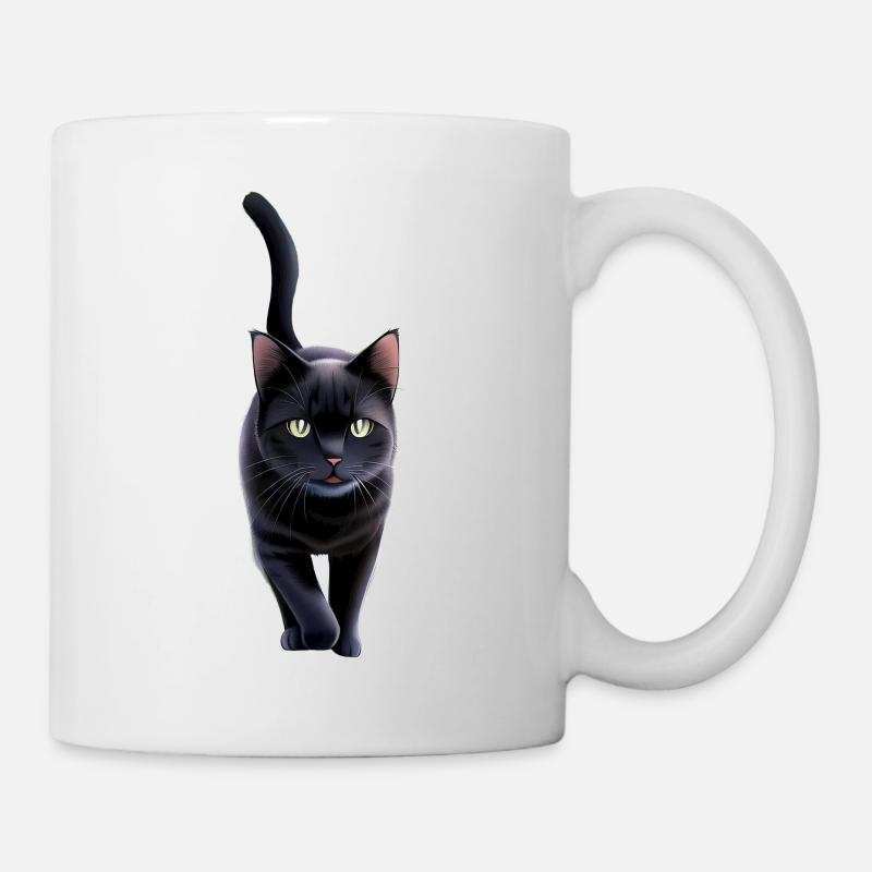 The Black Cat - Mug - white