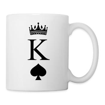 Pique King - Matching Couple & Poker Theme - Tasse - Weiß - Rechts