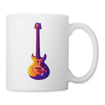 Guitar Plucked Instrument Guitarist Musical Instrument - Mug - white - Right