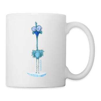 winterschwimmer "crazy eisvogel geht eisbaden" - Tasse - Weiß - Rechts