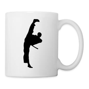 Coup de pied - Mug blanc - blanc - Droite