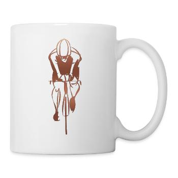 cyclist cycling bmx bike sport mountain biking hobby - Mug - white - Right