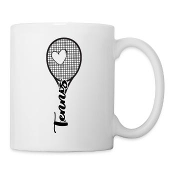 Tennis Match Balle Joueur de tennis Tennis Love - Mug blanc - blanc - Droite