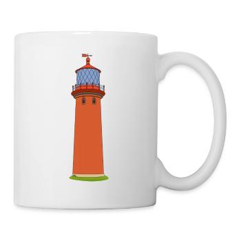 Leuchtturm Staberhuk - Tasse - Weiß - Rechts