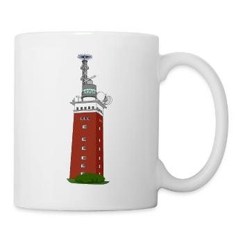 Leuchtturm Helgoland - Tasse - Weiß - Rechts