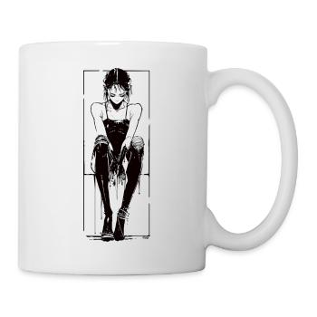 Juste une fille - Mug blanc - blanc - Droite