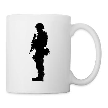 Soldat - Tasse - Weiß - Rechts