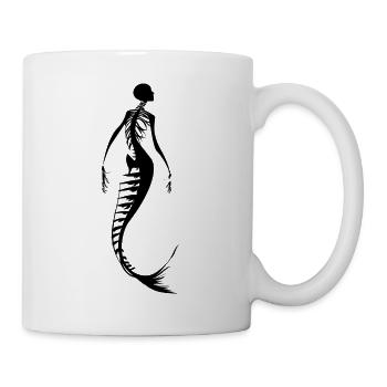 Sirène squelette 2 - Mug blanc - blanc - Droite