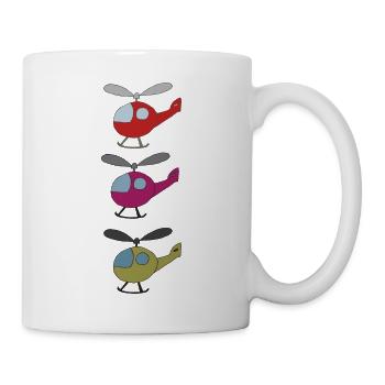 Helicopter colorful - Mug - white - Right