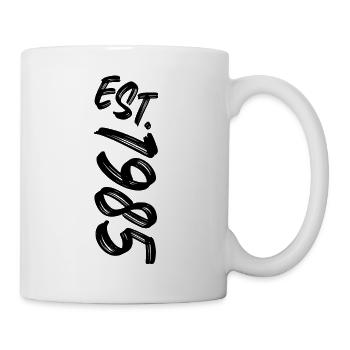 Est. 1985 - Établi en 1985 - Cadeau d’anniversaire - Mug blanc - blanc - Droite