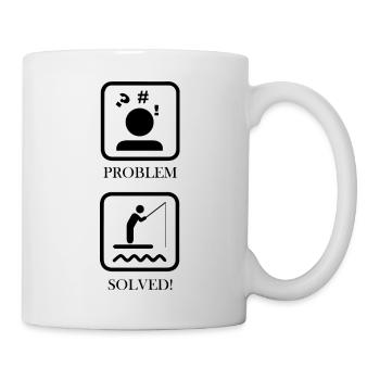 Angler Spruch Fischen Fischer Geschenksidee - Tasse - Weiß - Rechts