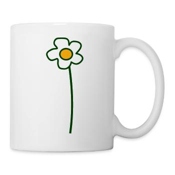 Marguerites blanches Fleur Printemps Été Fleurs - Mug blanc - blanc - Droite
