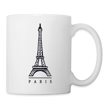 Tour Eiffel, Paris - Mug blanc - blanc - Droite