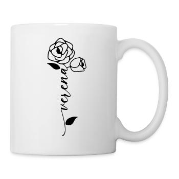 Verena Name Vorname Namensblume - Tasse - Weiß - Rechts