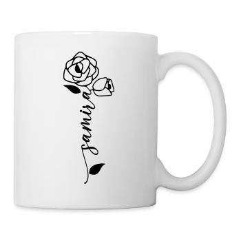 Samira Nom Prénom Nom Fleur - Mug blanc - blanc - Droite