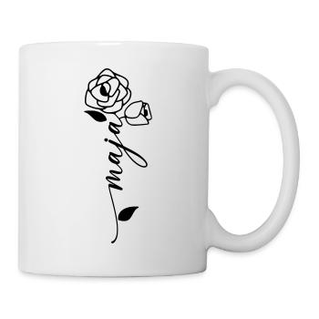Maja Name First Name Name Flower - Mug - white - Right