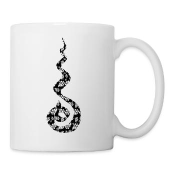 Feuer Schlange - Tasse - Weiß - Rechts