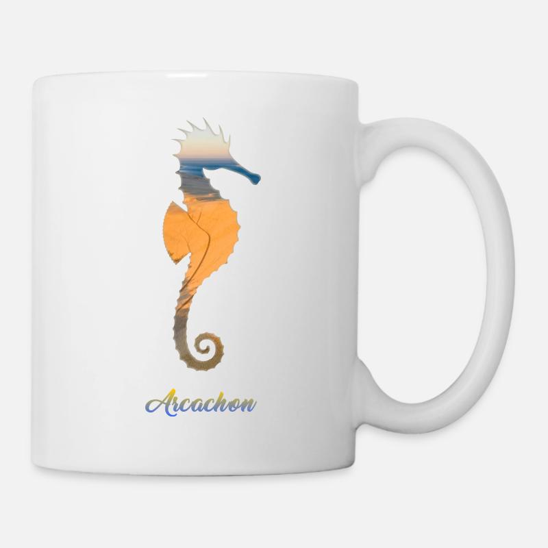 Das Seepferdchen von Arcachon - Tasse - Weiß