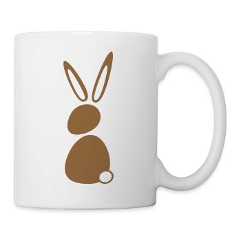 Lapin Lapin Lapin Silhouette Assis Mignon - Mug blanc - blanc - Droite