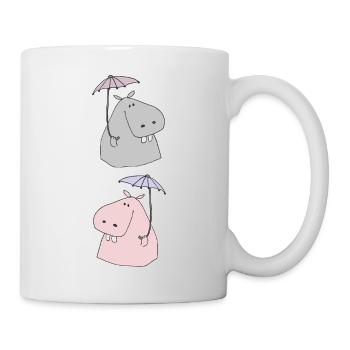 Mr. and Mrs. Nilpferd - Mug - white - Right