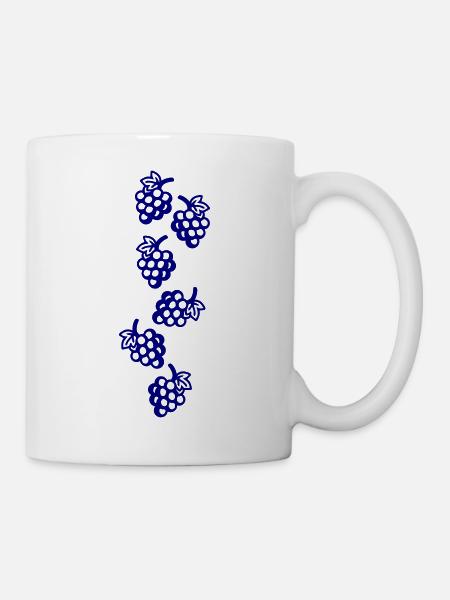 Trauben Symbol Weintrauben - Tasse - Weiß