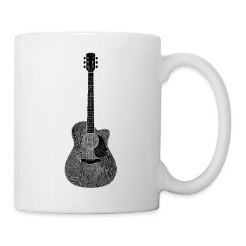 Fier guitariste musicien guitare - Mug blanc - blanc - Droite