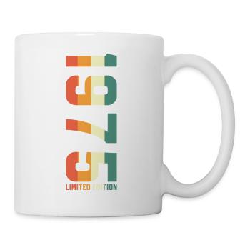 1975 Vintage Retro Geburtstagsgeschenk - Tasse - Weiß - Rechts