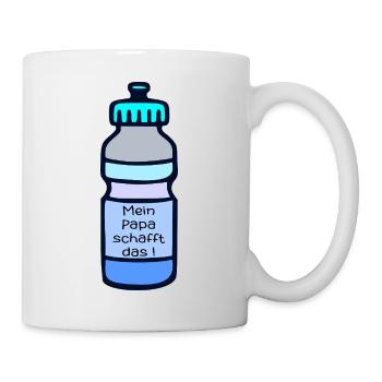Sport Motivation Papa - Tasse - Weiß - Rechts