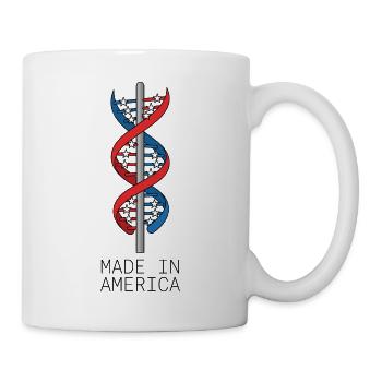 Made In America DNA Flag - Mug - white - Right