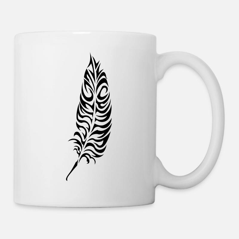Plume-2 - Mug blanc - blanc