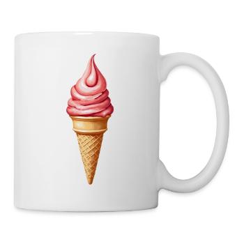 Eis - Tasse - Weiß - Rechts