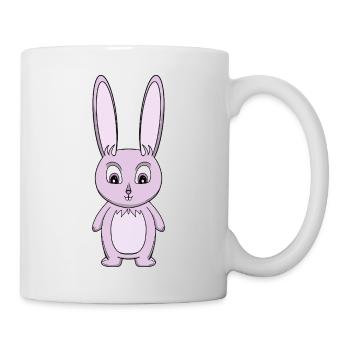 Lavender Bunny Cartoon - Tasse - Weiß - Rechts