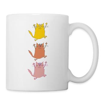 Cat Trio in Dance - Mug - white - Right