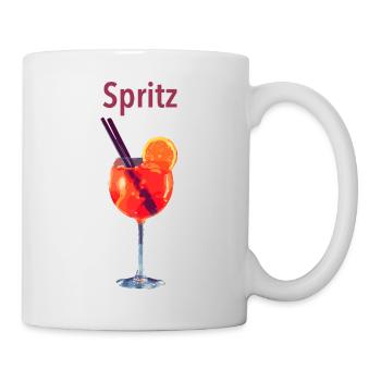Spritz Glas Illustration - Tasse - Weiß - Rechts
