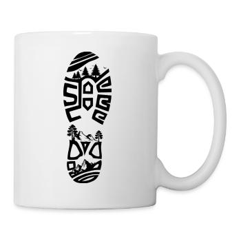 Hiking Boots Outdoor Adventure - Mug - white - Right