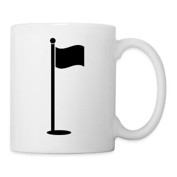 Golf flag - Mug - white - Right