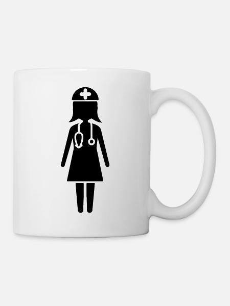 Krankenschwester Doktor - Tasse - Weiß
