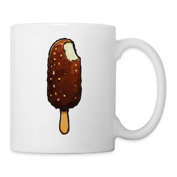 Chocolate banana popsicles - Mug - white - Right