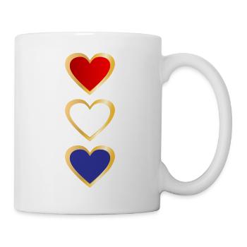 Dutch Flag Heart - Mug - white - Right