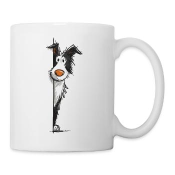 Conception du colley voyeur - Mug blanc - blanc - Droite