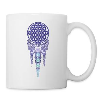 Spiritualität Meditation Heilige Geometrie Symbol Om - Tasse - Weiß - Rechts