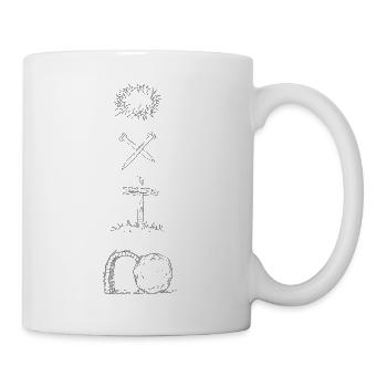 Vom Kreuz zur Auferstehung - Tasse - Weiß - Rechts