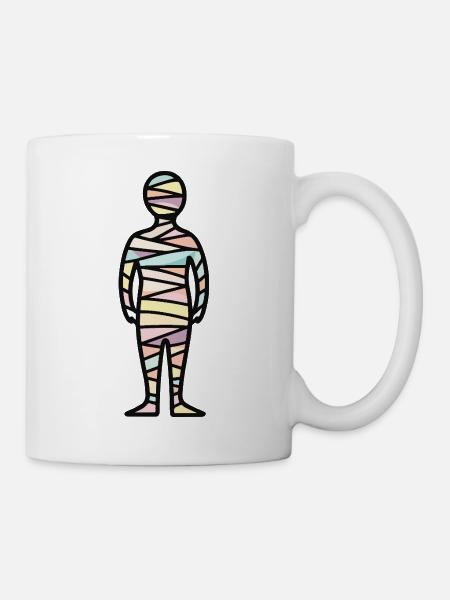 Mumie Halloween Symbol Pastell - Tasse - Weiß