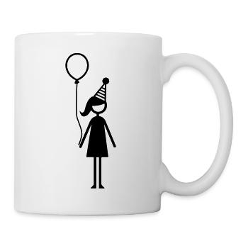 Kindergeburtstag Girl Party - Tasse - Weiß - Rechts